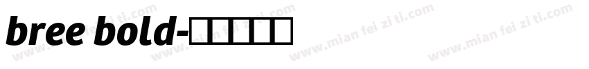 bree bold字体转换